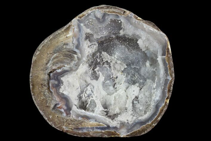 Crystal Filled Dugway Geode (Polished Half) #121734